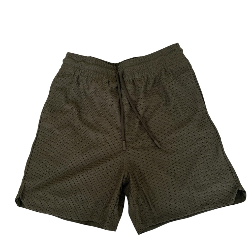 NWT Forever 21 Men's Olive Green Athletic Mesh Shorts, Size S